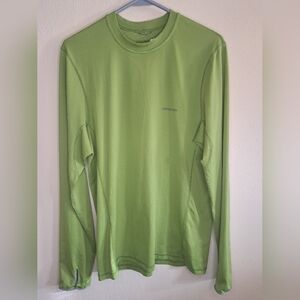 Patagonia Womens xs Tropic Comfort Green‎ 40+UPF long sleeve